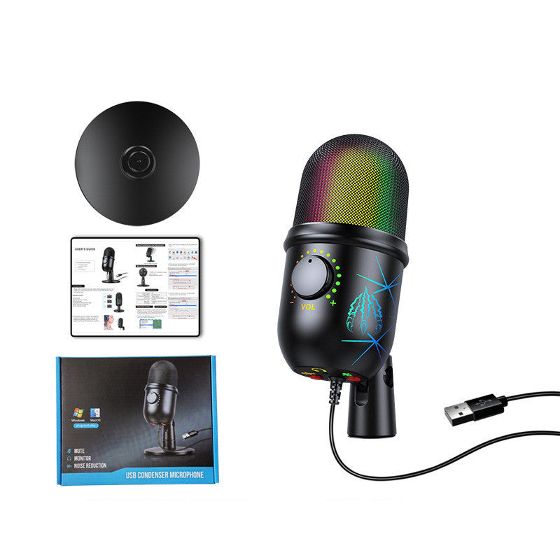 USB Mic with Noise & RGB