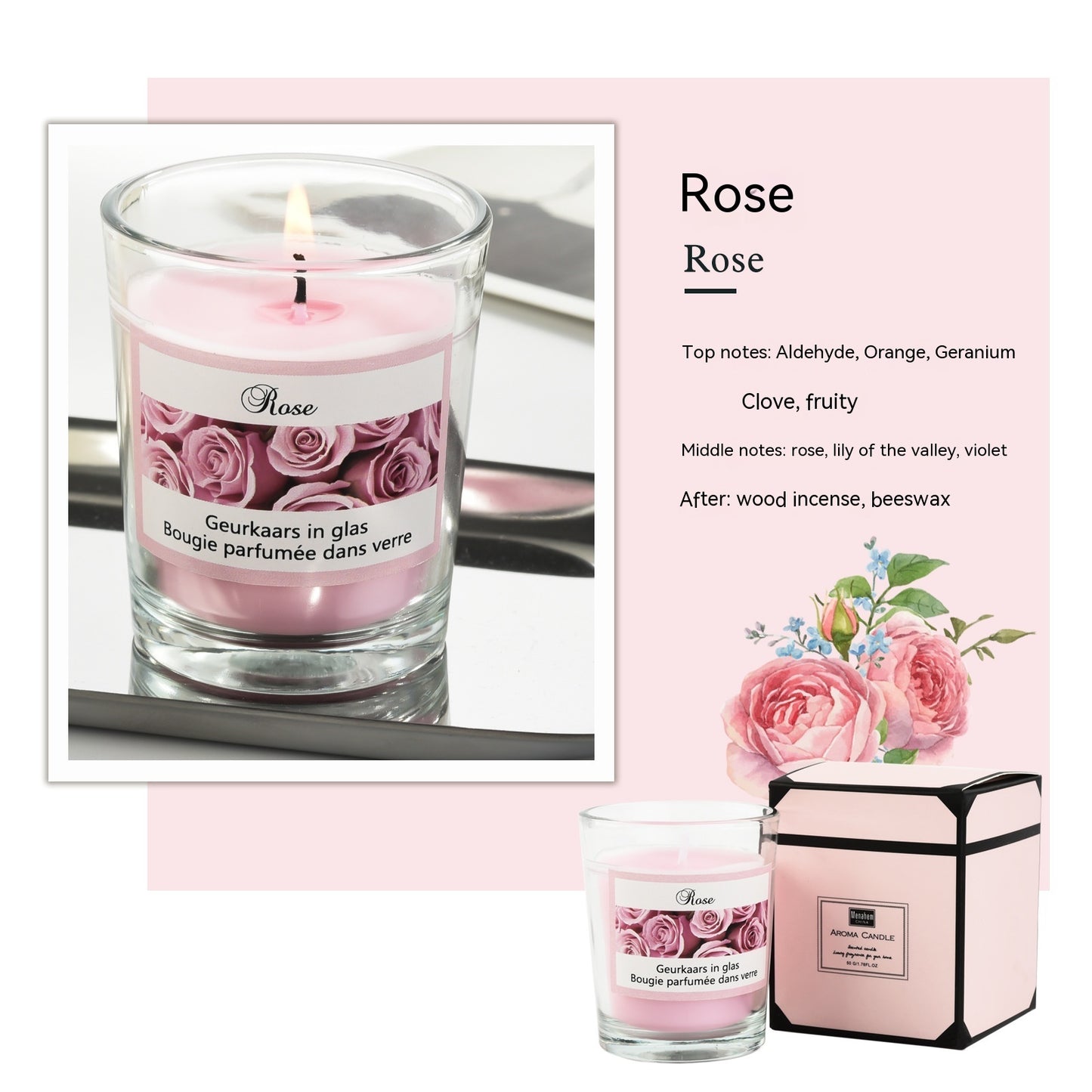 Plant Glass Candle