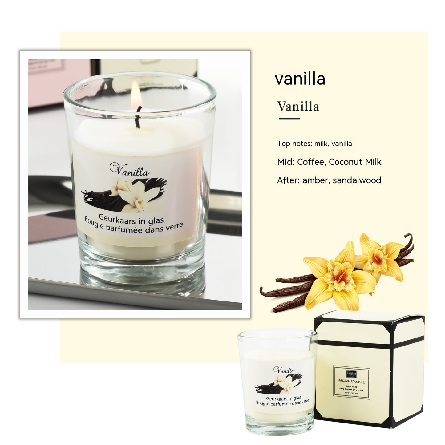 Plant Glass Candle