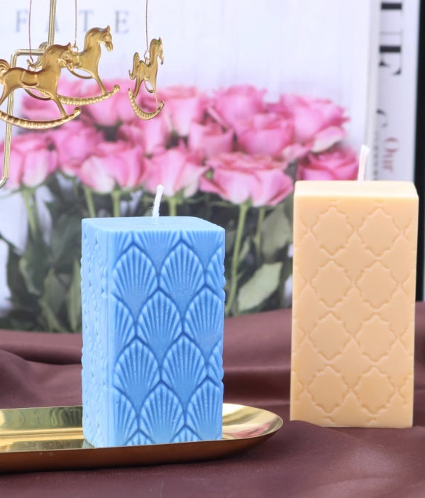 European Fan Candle Mold