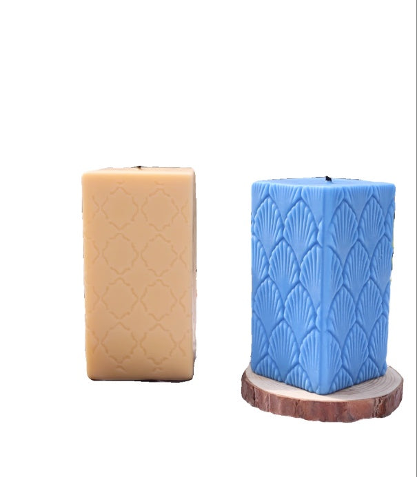 European Fan Candle Mold