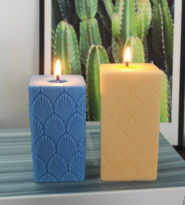 European Fan Candle Mold