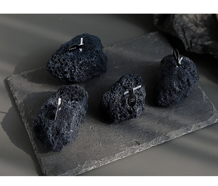 Meteorite Stone Candle
