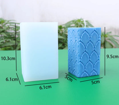 European Fan Candle Mold