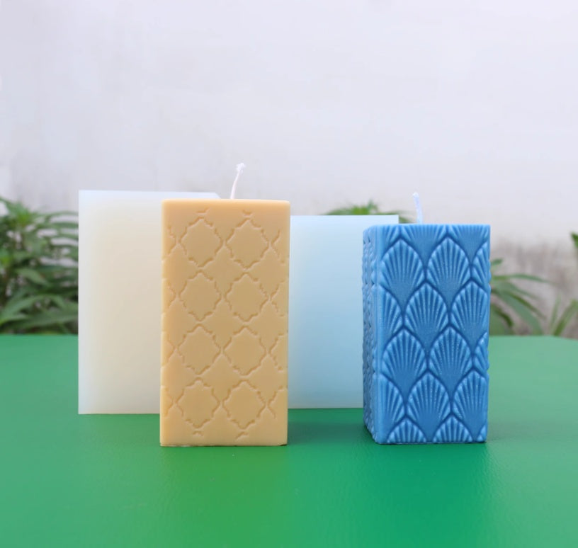 European Fan Candle Mold
