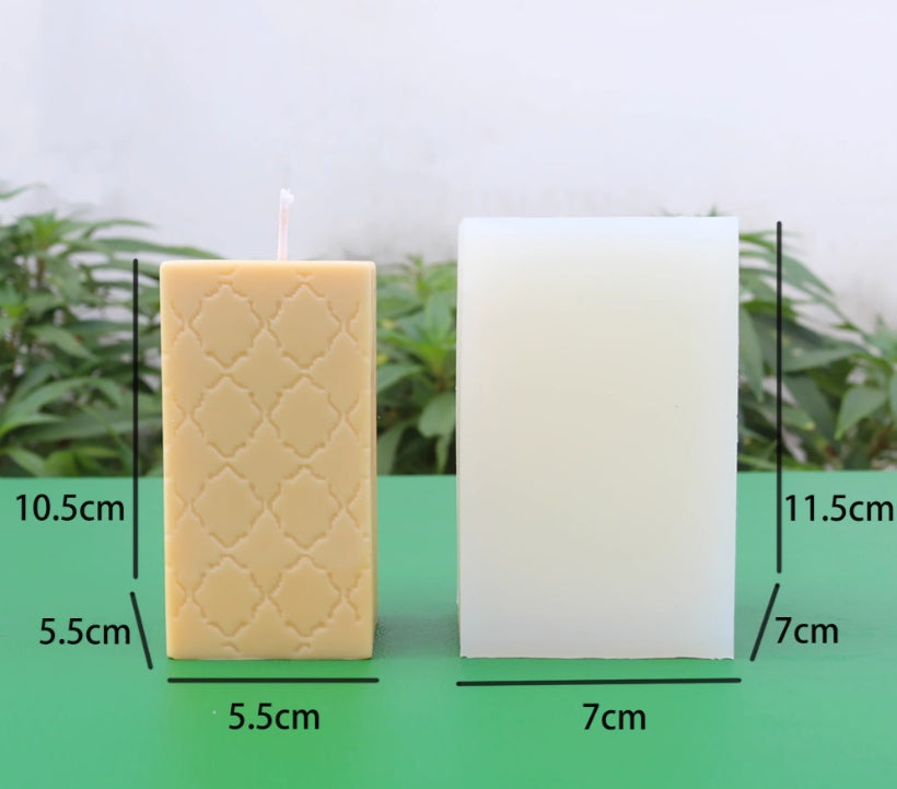 European Fan Candle Mold