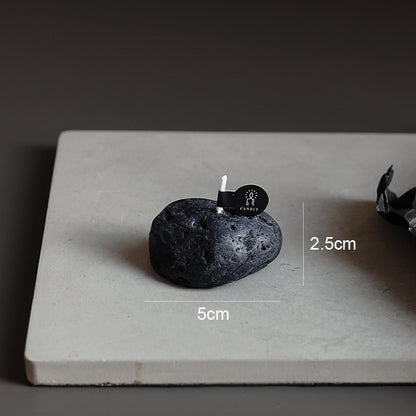Meteorite Stone Candle