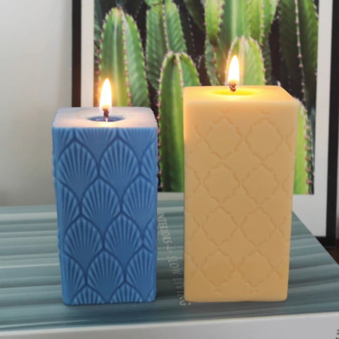 European Fan Candle Mold