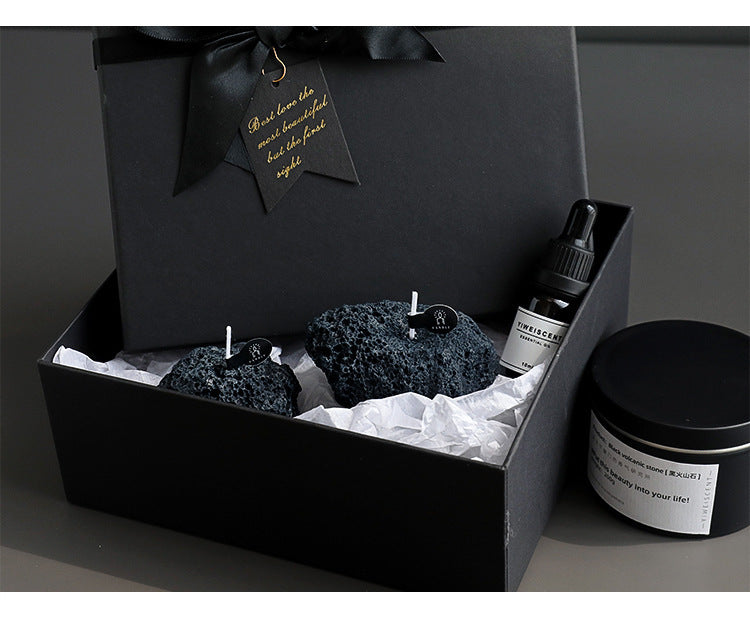 Meteorite Stone Candle