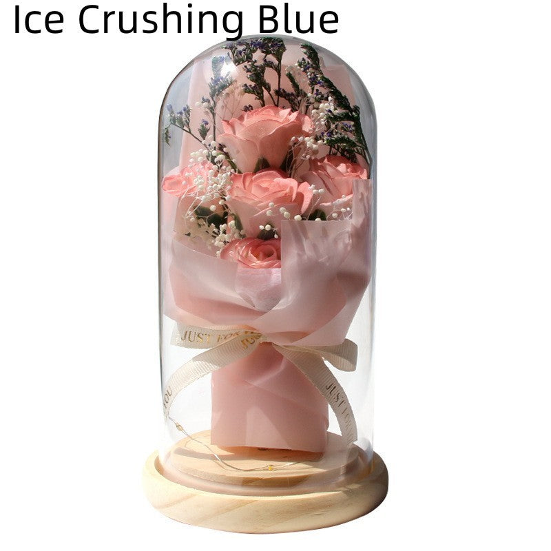 Rose & Baby's Breath LED Lamp