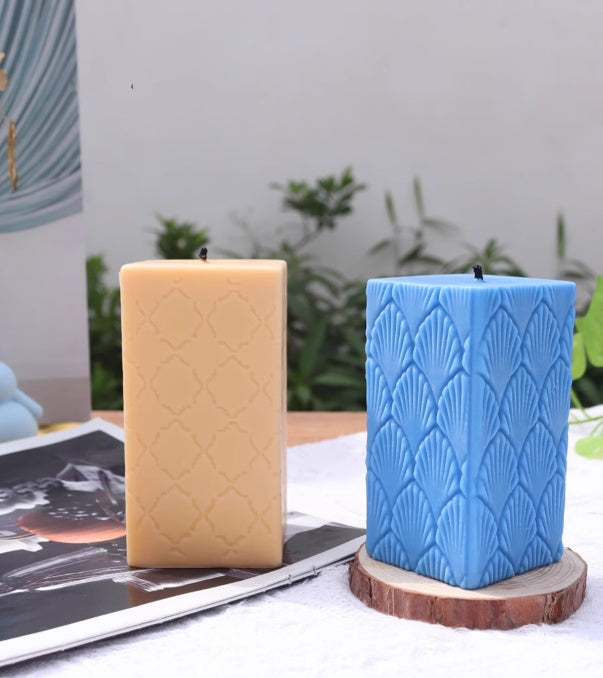 European Fan Candle Mold